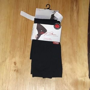 Fleece-lined footless tights